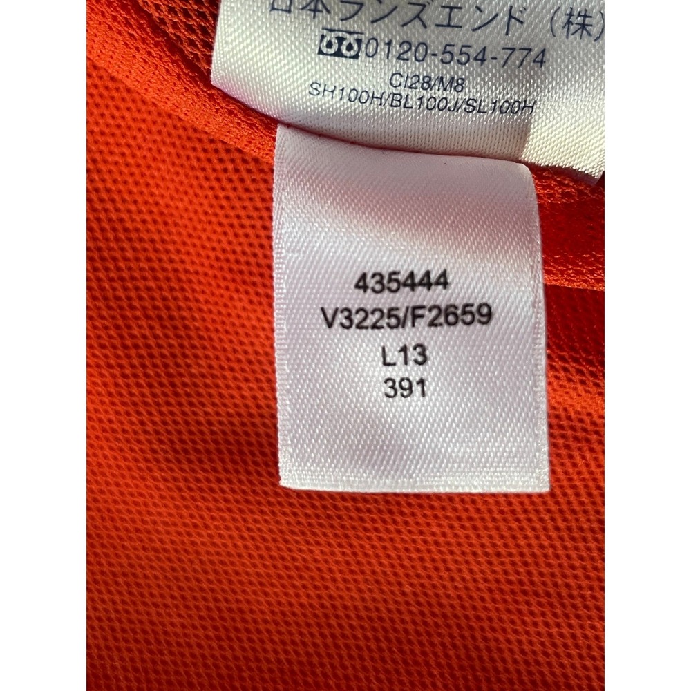 Lands' End Mens Medium Field Jacket Red Lightweight Nylon Utility Coat 435444 - Picture 4 of 16